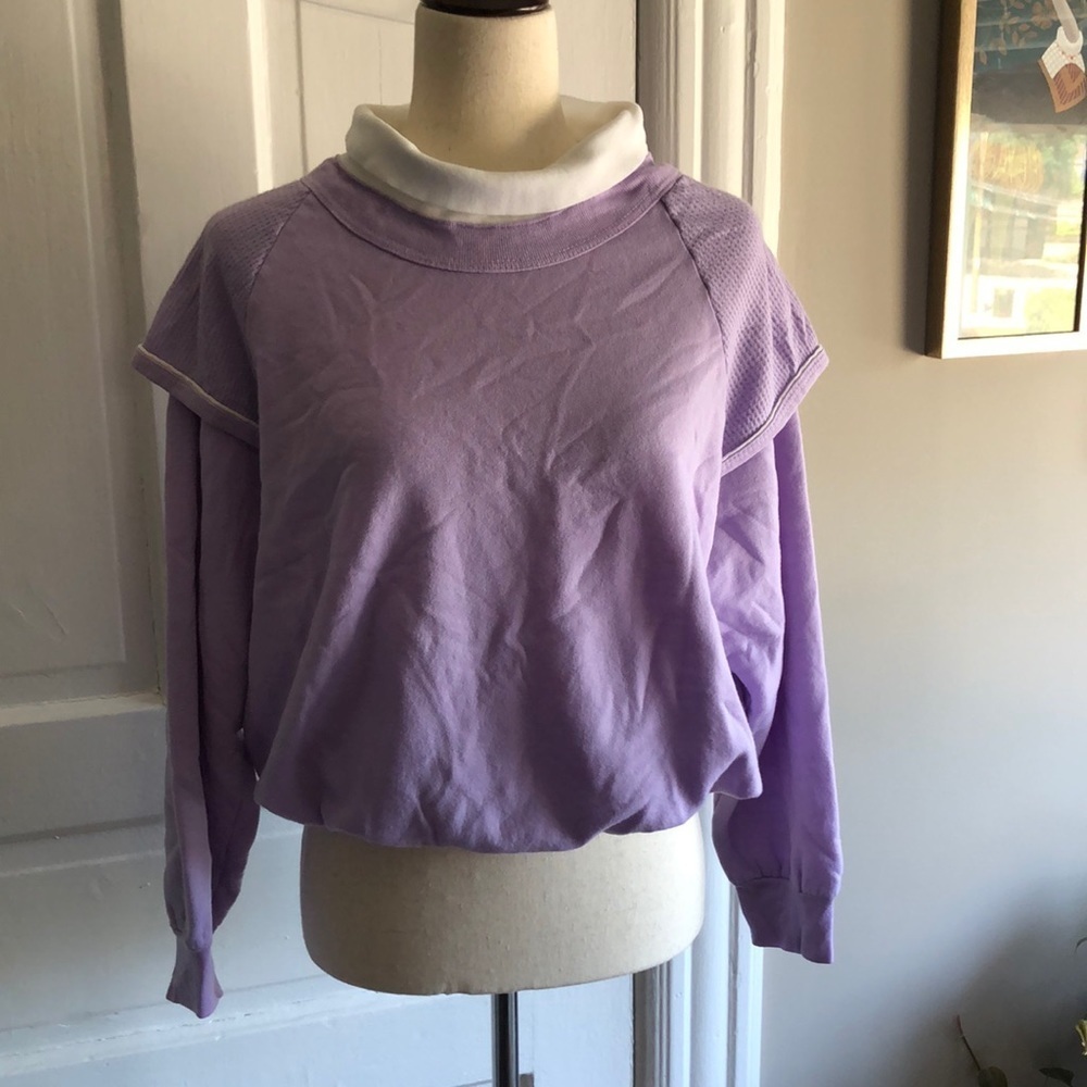 Vintage Carlton Fashion Light Purple Pullover Size Small